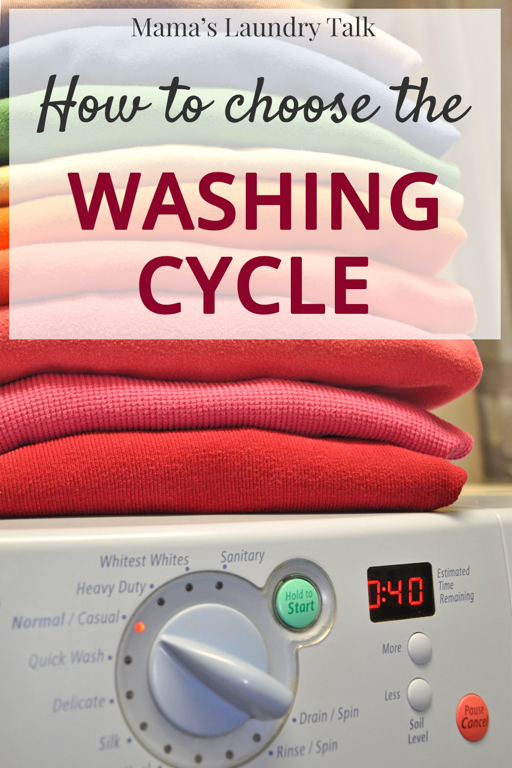 Dry cleaning with washing machine spin clothes. Clean cloth