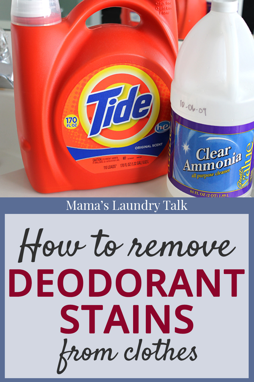 Best Laundry Detergent Deodorant Stains